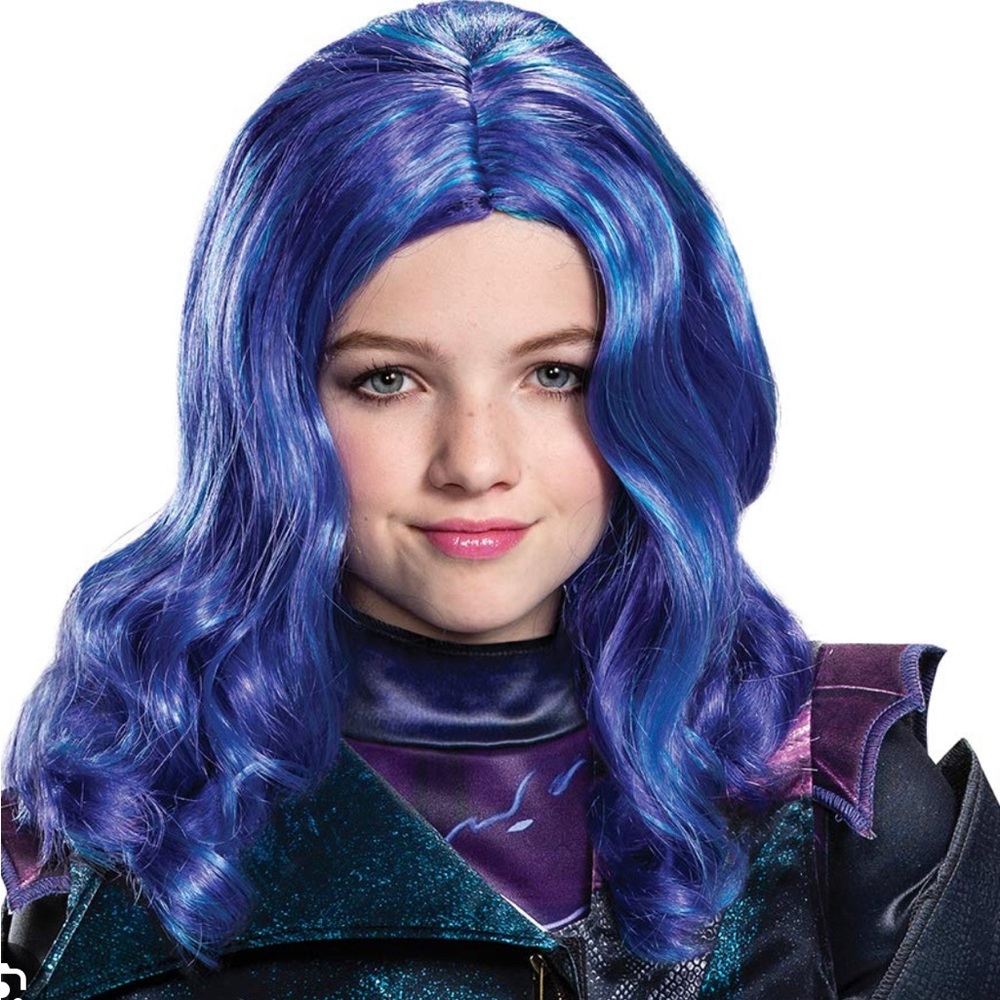 Disguise Disney Descendants Mal child wig. Nwt